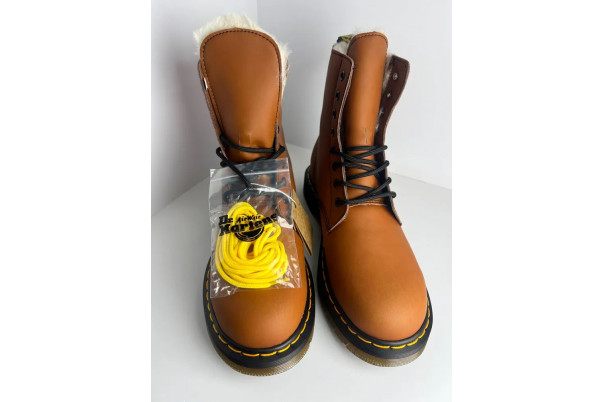 DR. MARTENS 1460 Brown Black С Мехом