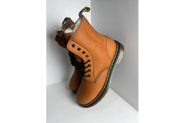 DR. MARTENS 1460 Brown Black С Мехом