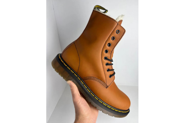 DR. MARTENS 1460 Brown Black С Мехом