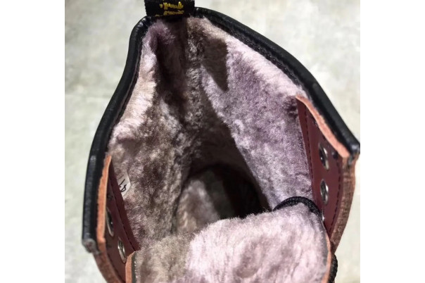 Dr Martens 1460 Serena Cherry Red С Мехом