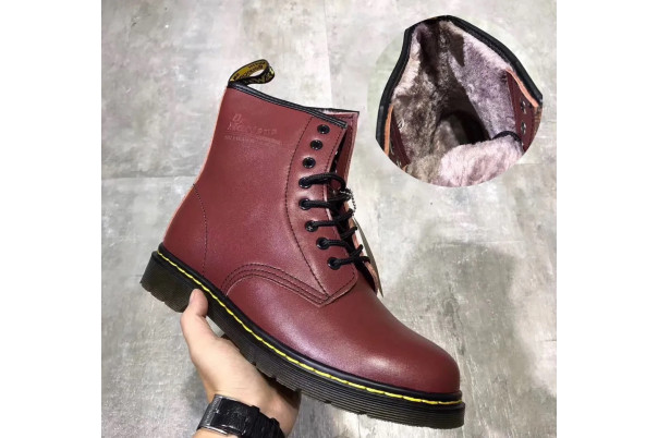 Dr Martens 1460 Serena Cherry Red С Мехом