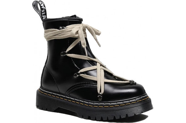 Dr Martens Rick Owens 1460 Pentagram Boots Double Stitching