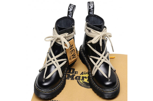 Dr Martens Rick Owens 1460 Pentagram Boots Double Stitching