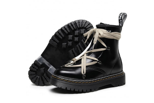 Dr Martens Rick Owens 1460 Pentagram Boots Double Stitching