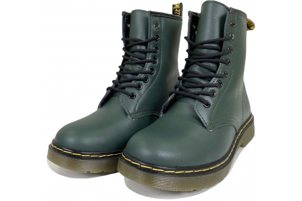 Dr Martens 1460 Green Smooth с Мехом