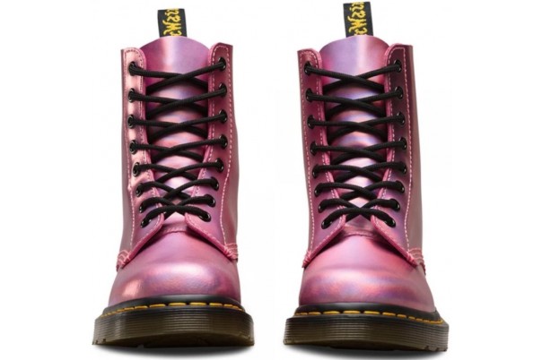 Dr.Martens 1460 Pascal Iced Metallic 8 Eye Boot Mallow Pink