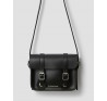 Сумка Dr Martens черная кожаная маленькая 7 Inch Leather Crossbody Bag