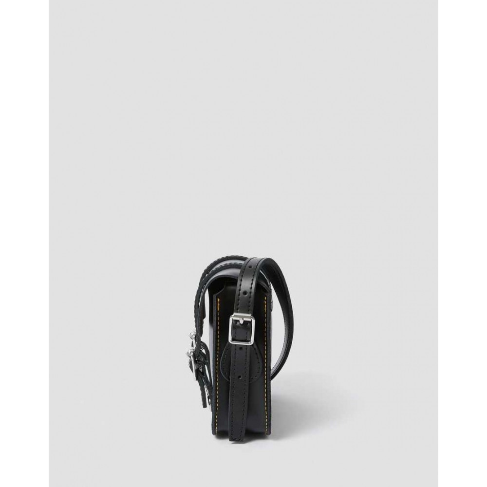 Dr martens 7 inch black hot sale leather satchel