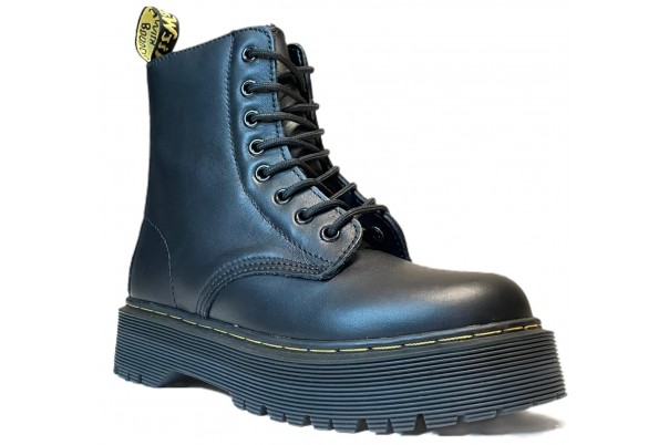 Dr Martens Jadon Vintage с Черным Мехом без молнии