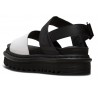 Dr Martens Black+White Hydro Leather Sandals