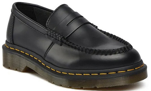 Dr Martens Penton Loafers Black Smooth