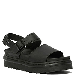 Dr Martens Voss Black Leather Strap Sandals